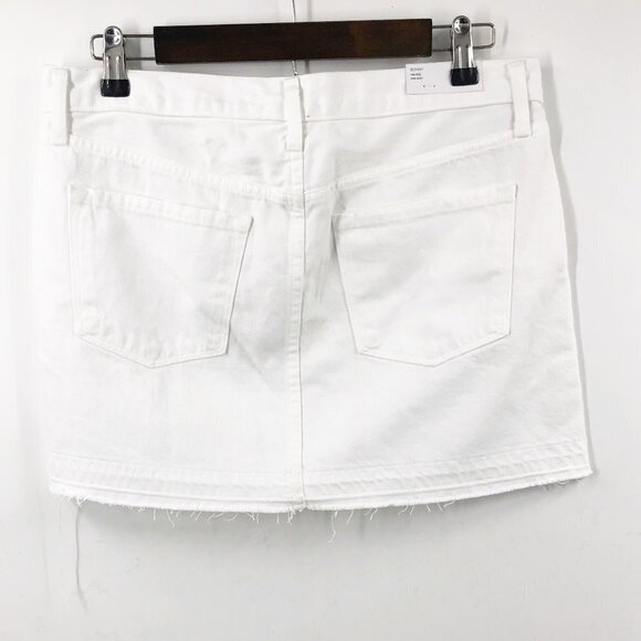✅ NWT J. BRAND BONNY MID RISE MINI SKIRT WHITE SIZE 27 - Picture 5 of 7